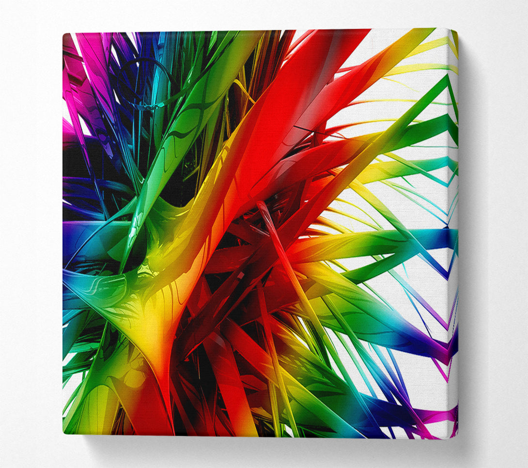  A Canvas Print of Rainbow Maze Canvas Art