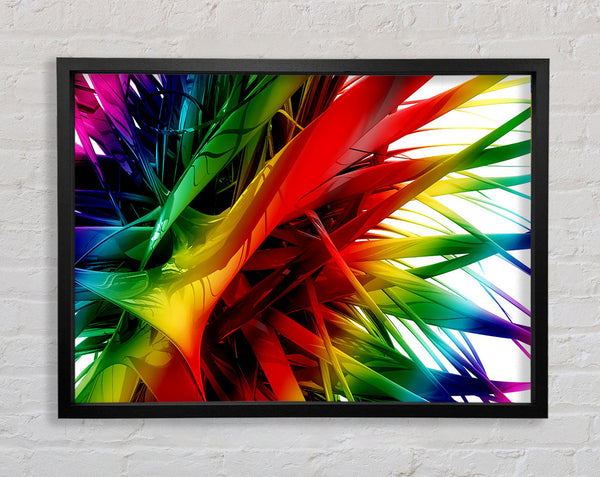 Rainbow Maze Framed Print