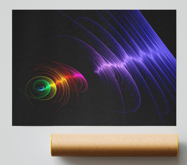 Rainbow Ripple Poster