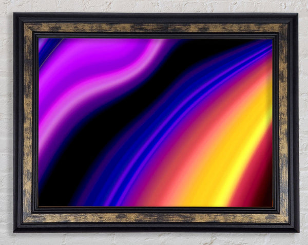Rainbow Smears Framed Print