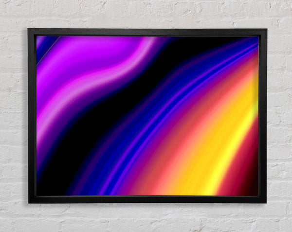 Rainbow Smears Framed Print