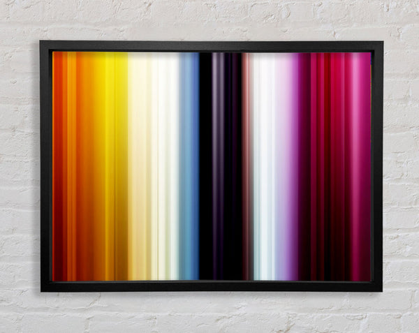 Rainbow Stripes Framed Print