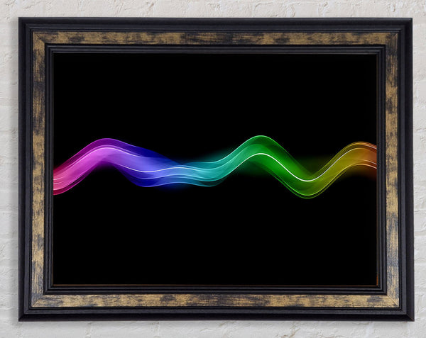 Rainbow Wave Framed Print