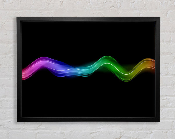 Rainbow Wave Framed Print