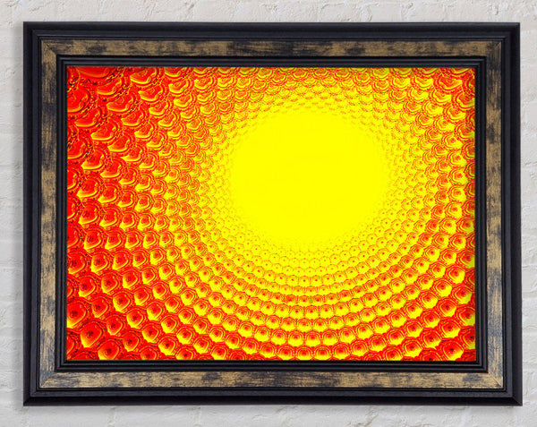 Rays Of The Golden Sun Framed Print