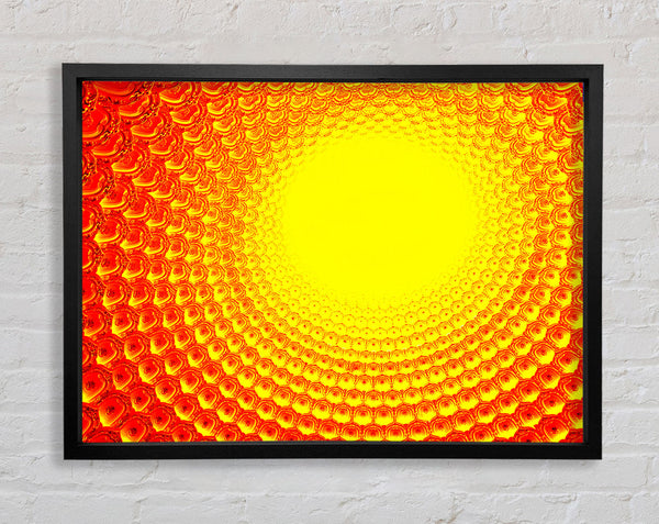 Rays Of The Golden Sun Framed Print