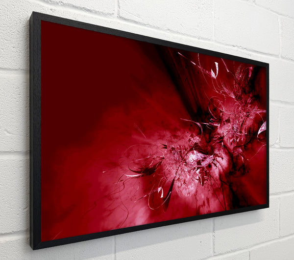 Red Broken Glass