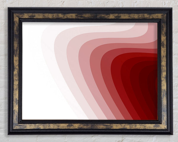 Red Hills Of Time Framed Print