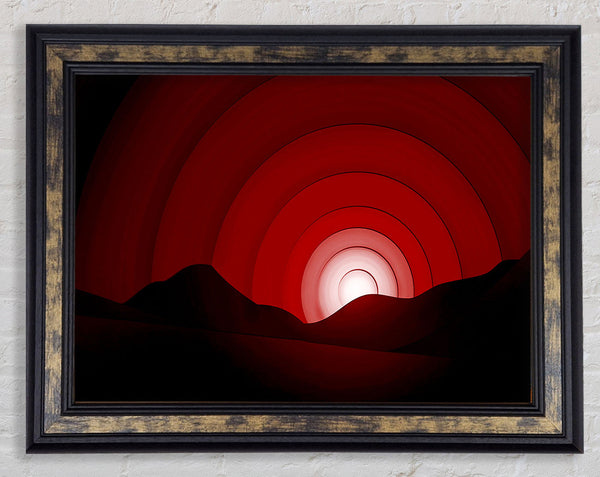 Red Horizion Framed Print