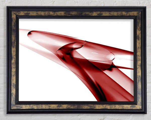 Red Ice Framed Print