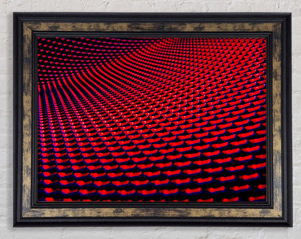 Red Movement Framed Print