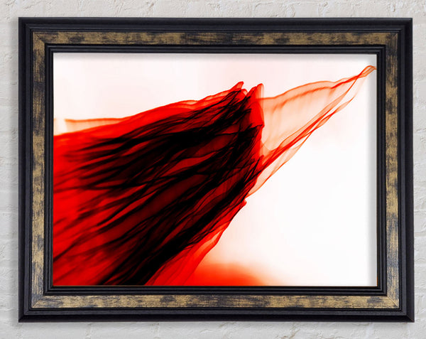 Red Passing Through Framed Print