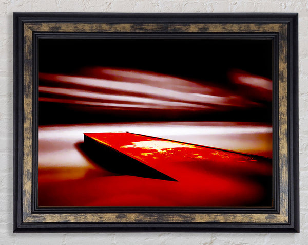 Red Pier Dream Framed Print