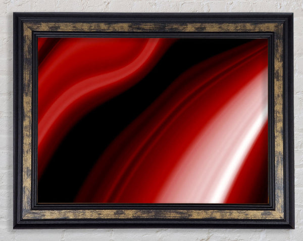 Red Streaks Framed Print