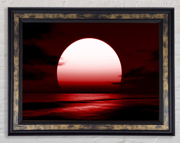 Red Sun Glory Framed Print