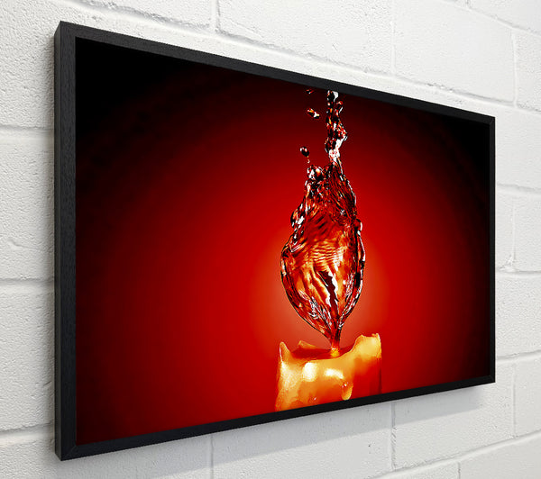 Red Water Candle
