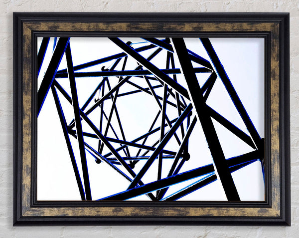 Scaffolders Blue Dream Framed Print