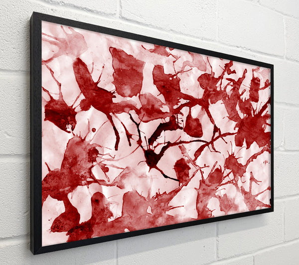 Scatter Leaves Red