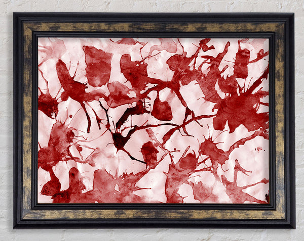 Scatter Leaves Red