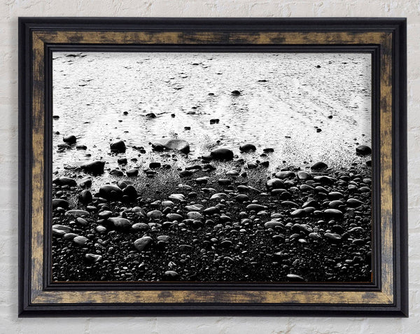 Seashore Pebbles Framed Print