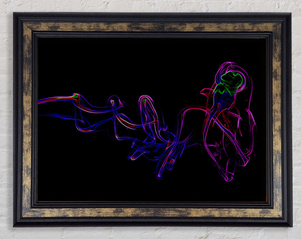 Smoke Dance Framed Print