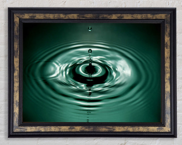 Splash Emerald Framed Print