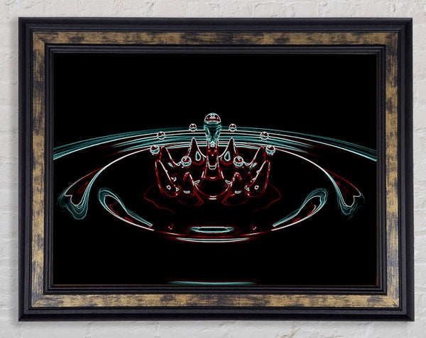 Splash Red Framed Print