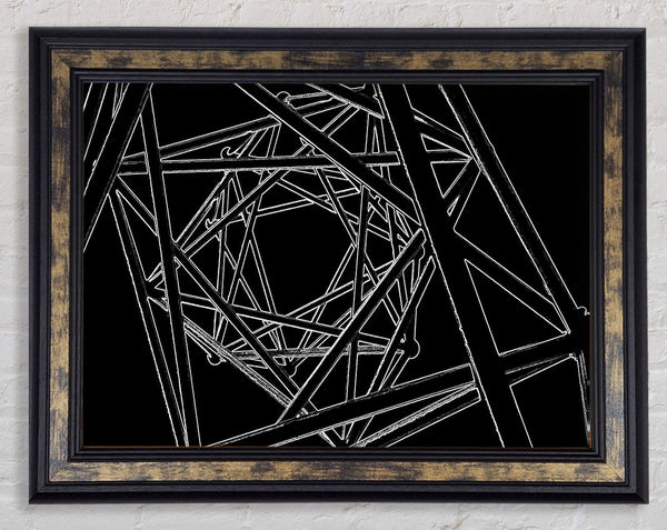 Structure Framed Print