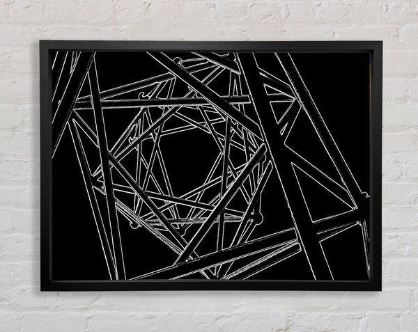 Structure Framed Print