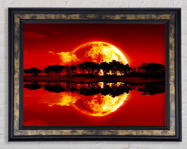 Sunset Siren Framed Print