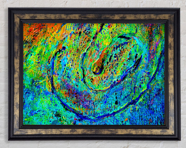 The Journey Green Framed Print