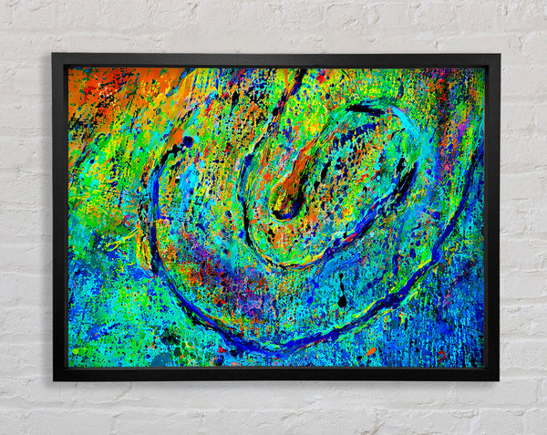 The Journey Green Framed Print