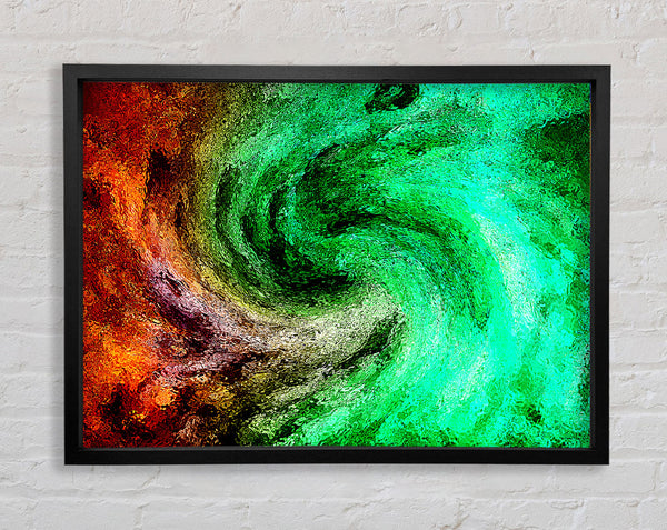 Time Tunnel Explosion Framed Print