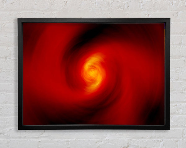 Twist Of Red Framed Print