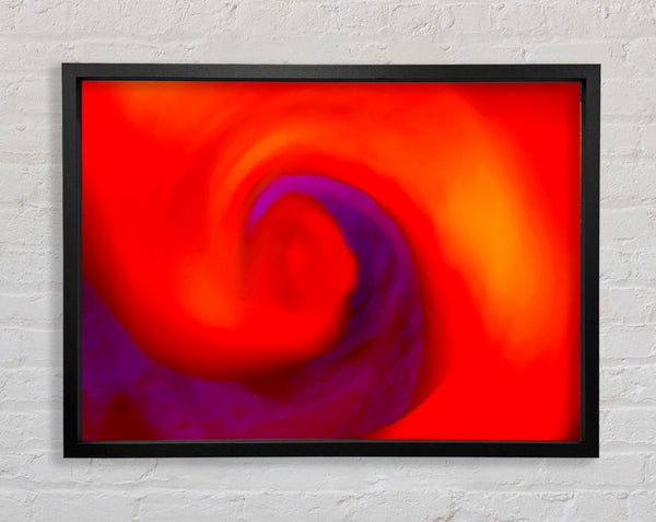 Twisted Intent Purple Framed Print