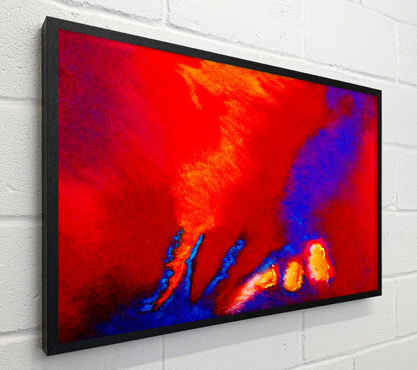 Vibrant Blue Shock Wave
