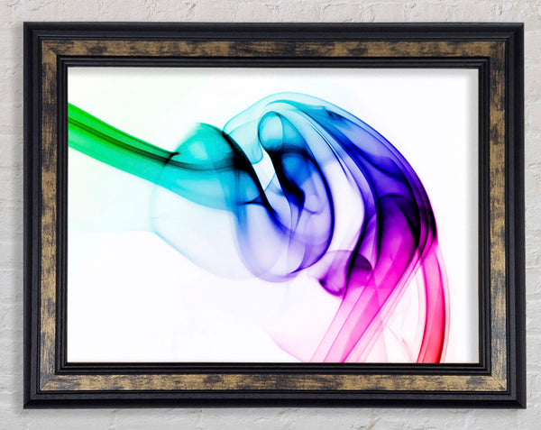 Vibrant Smoke Framed Print