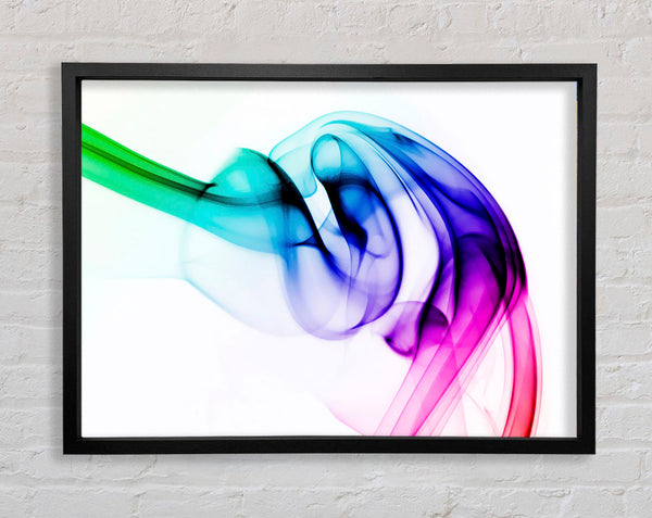 Vibrant Smoke Framed Print
