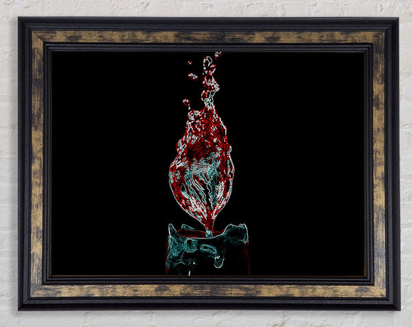 Water Candle Framed Print