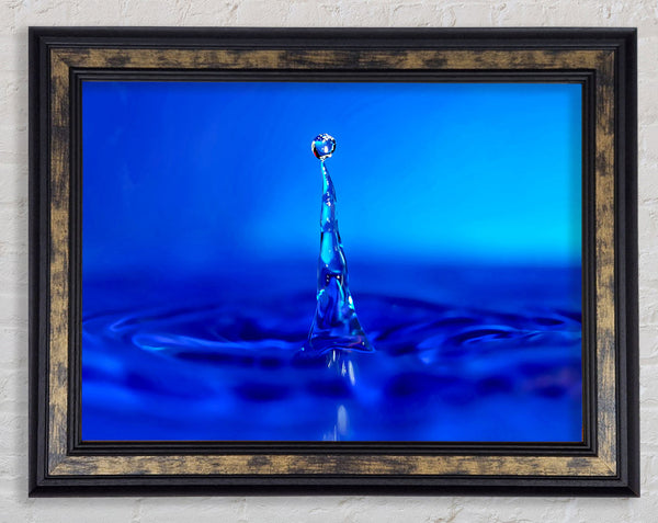 Water Drop Attention Framed Print