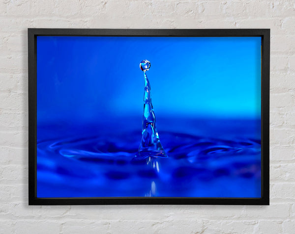 Water Drop Attention Framed Print