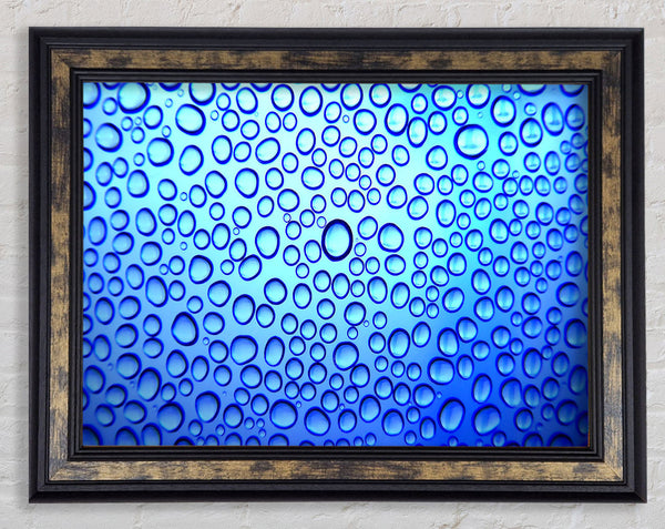 Water Drop Pattern Framed Print
