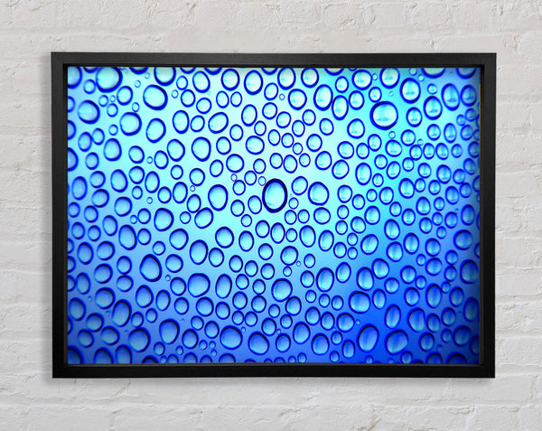 Water Drop Pattern Framed Print