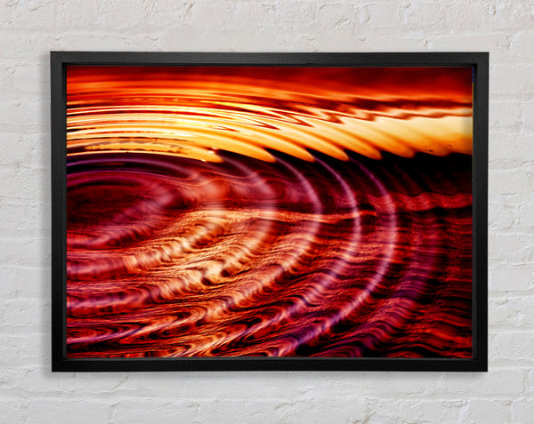 Water Rippled Ocean Framed Print