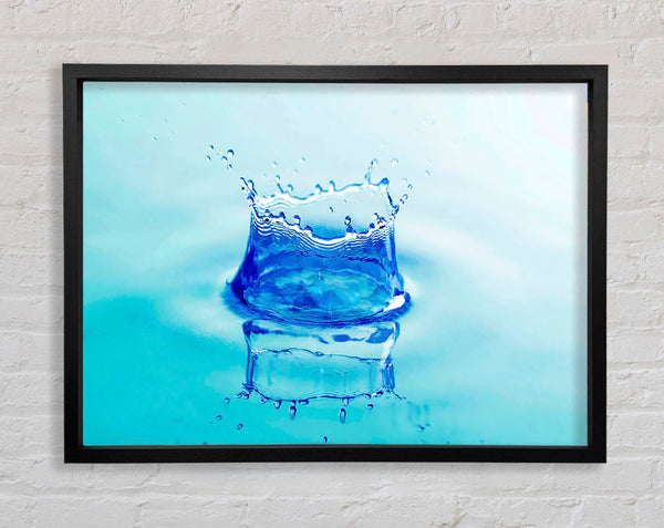 Water Splash Reflection Framed Print