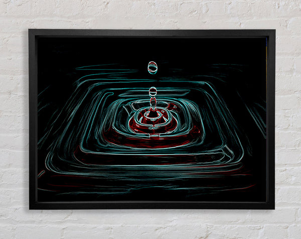 Water Squares Framed Print