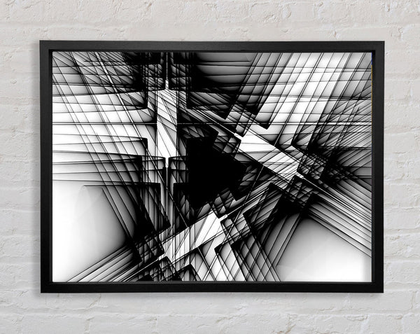 Where The Lines Cross Framed Print