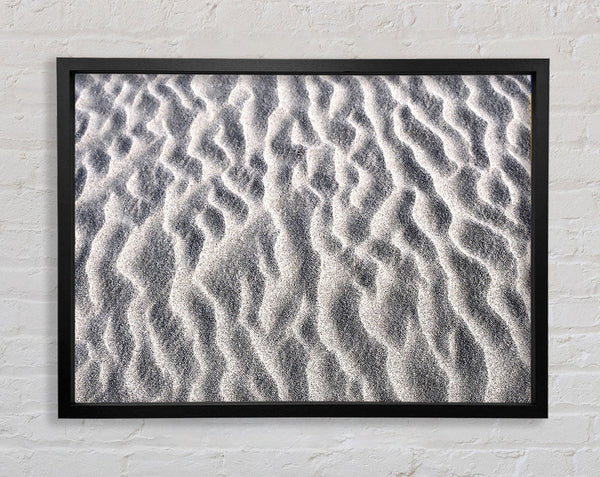White Desert Sand Framed Print