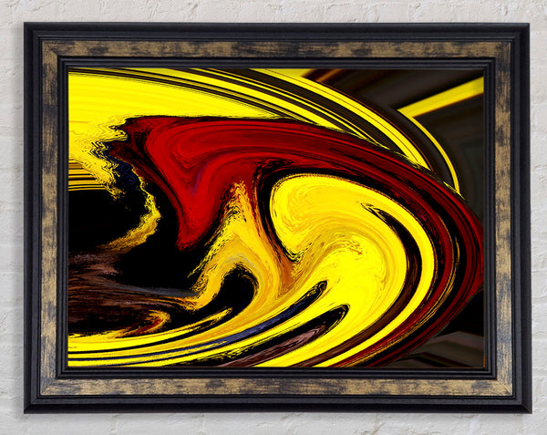 Yellow Energy Framed Print