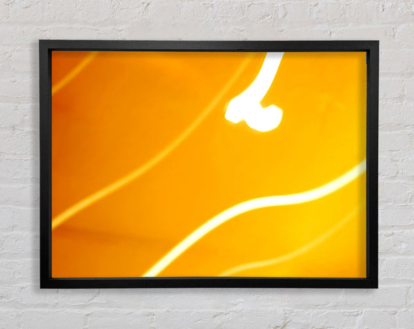 Yellow Flow Framed Print